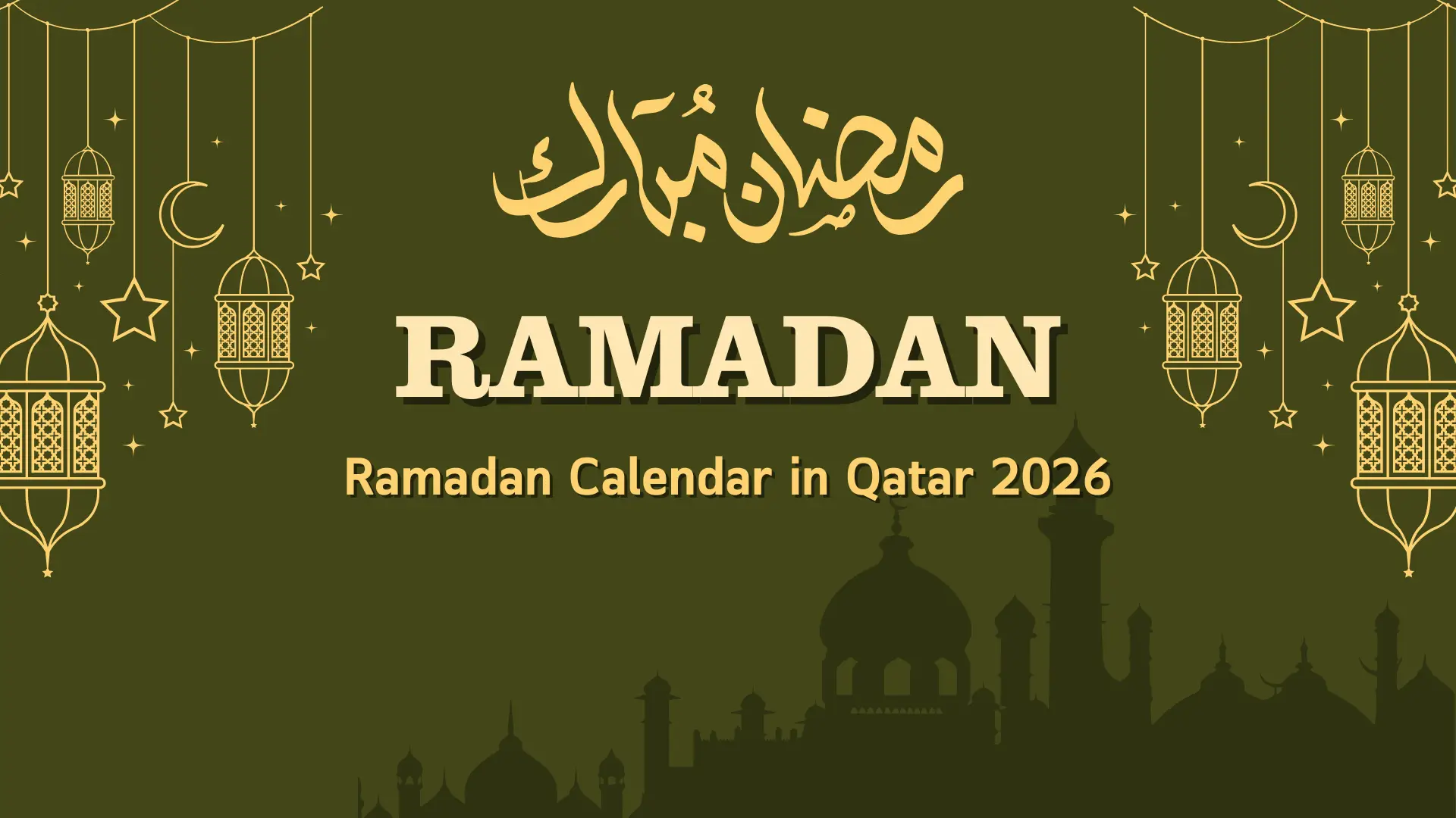 Ramadan Calendar in Qatar 2026